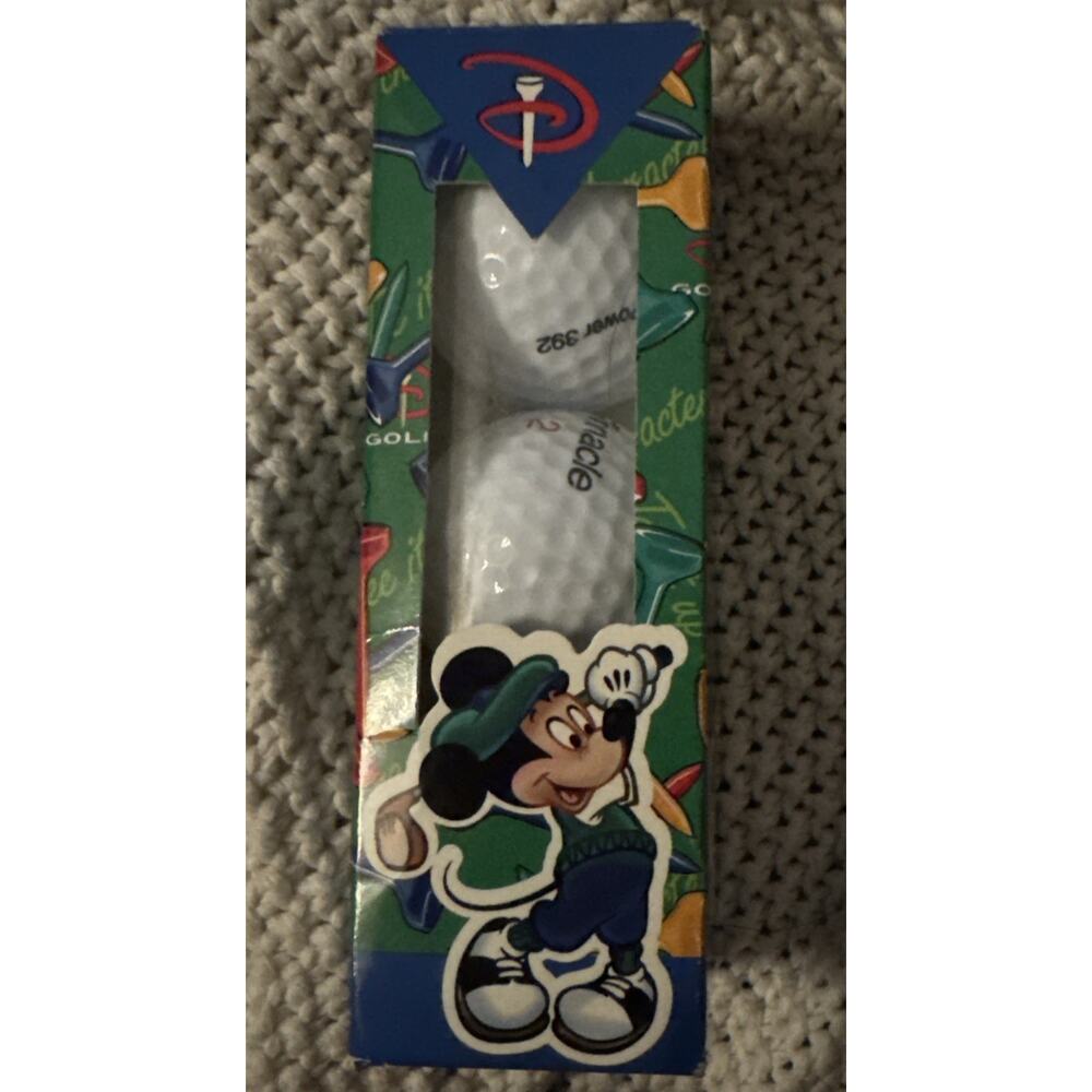 Disney Pinnacle 2 Collection Hot Shot Golf Balls Mickey Mouse Sleeve Box 3